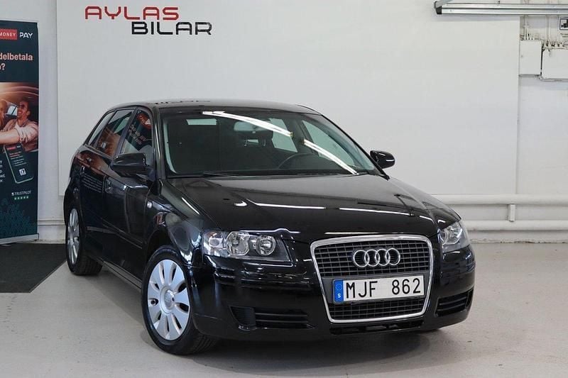 Svart Begagnad 2007 Audi A3 Sportback Attraction Halvkombi | 54 900 kr (Marknadspris) - Bild 1/4