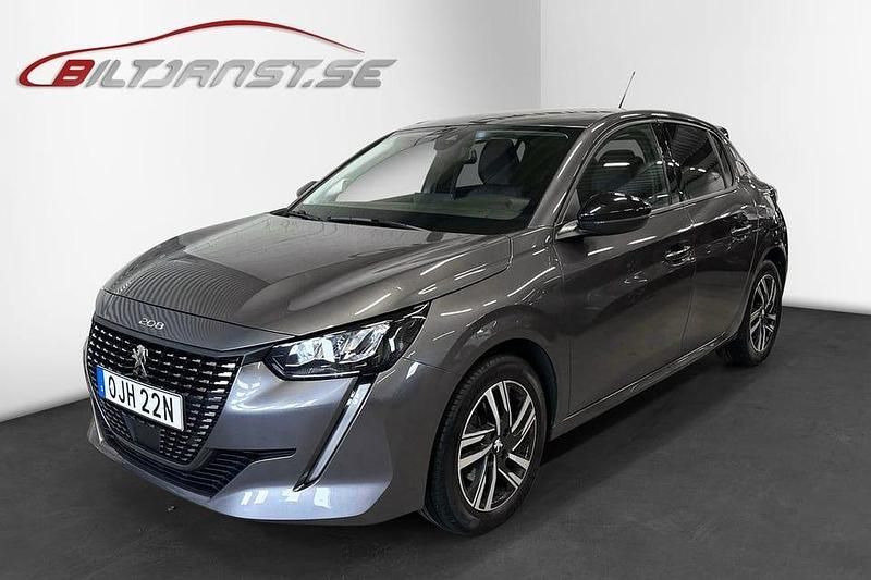 Grå Begagnad 2021 Peugeot 208 Allure Halvkombi | 189 900 kr (Marknadspris) - Bild 1/4
