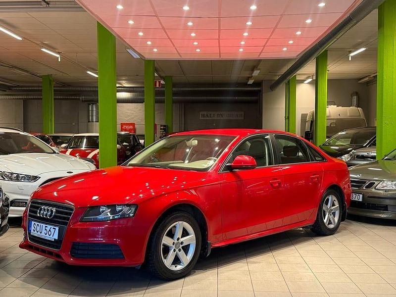 Röd Begagnad 2008 Audi A4 Sedan | 69 900 kr (Lite dyr) - Bild 1/4