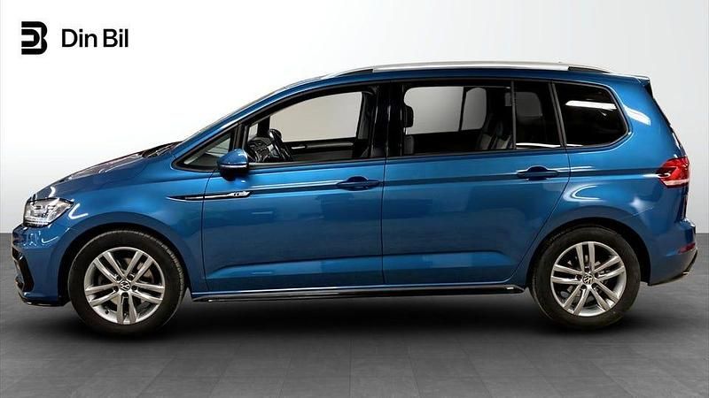 Begagnad VW Touran R-line 150 HK (110 kW) 2021 Blå Minibuss
