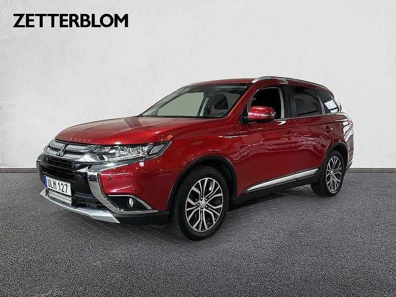 Rödmetallic Begagnad 2017 Mitsubishi Outlander Comfort Edition SUV | 169 000 kr (Marknadspris) - Bild 1/4