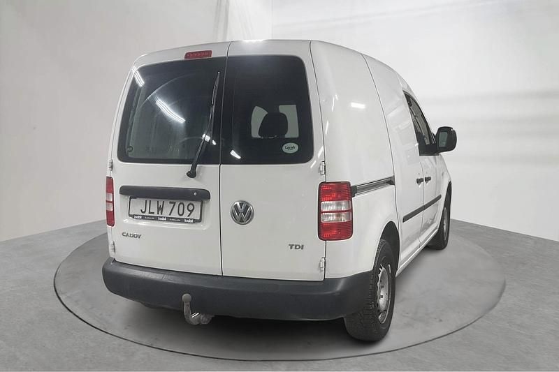 Begagnad VW Caddy 75 HK (55 kW) 2014 Vit Minibuss