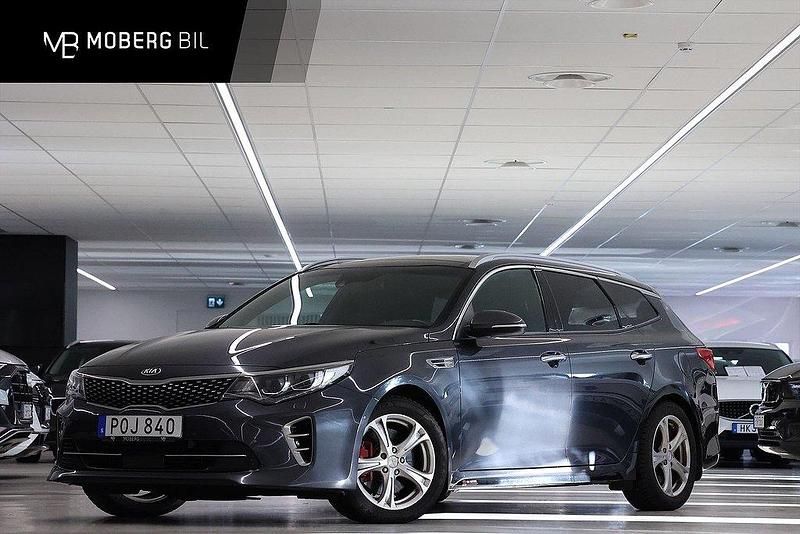 Grå Begagnad 2016 Kia Optima 2 Kombi | 159 900 kr (Marknadspris) - Bild 1/3