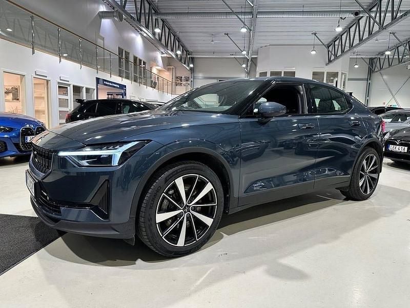 Begagnad Polestar 2 Standard Range Single Motor 200 kW (272 HK) 2021 Blå Halvkombi