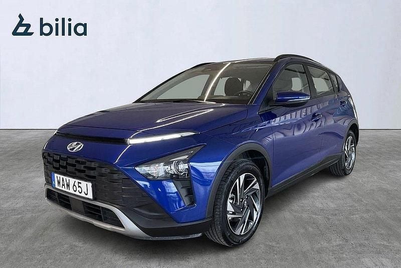 Blå Begagnad 2023 Hyundai Bayon SUV | 179 900 kr (Superpris) - Bild 1/4