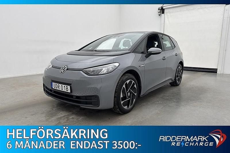 Grå Begagnad 2022 VW ID.3 Pro Performance Halvkombi | 254 800 kr (Marknadspris) - Bild 1/3