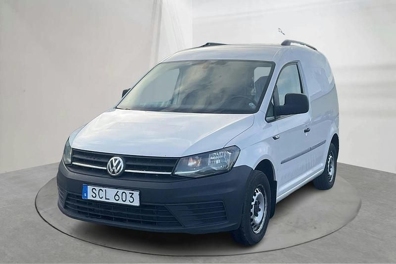 Vit Begagnad 2018 VW Caddy Minibuss | 79 000 kr (Bra pris) - Bild 1/4