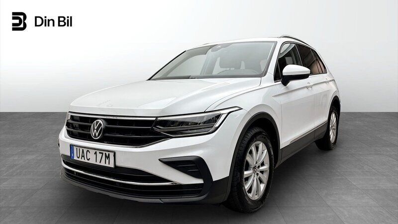 Vit Begagnad 2021 VW Tiguan SUV | 289 900 kr (Marknadspris) - Bild 1/4