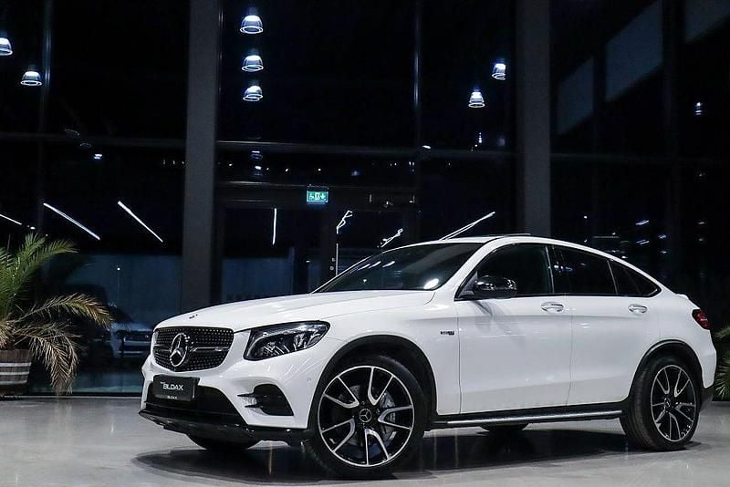 Begagnad Mercedes GLC43 AMG AMG 367 HK (269 kW) 2017 Polar white Sportkupé
