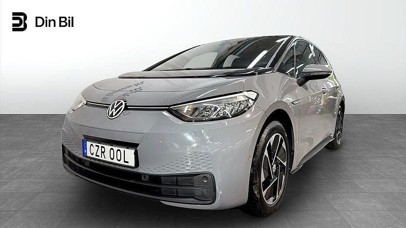 Moonstone grey black Begagnad 2022 VW ID.3 Pro Performance Halvkombi | 284 900 kr (Lite dyr) - Bild 1/4