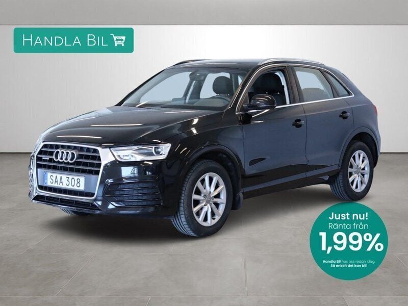 Svart Begagnad 2017 Audi Q3 SUV | 229 900 kr (Marknadspris) - Bild 1/4