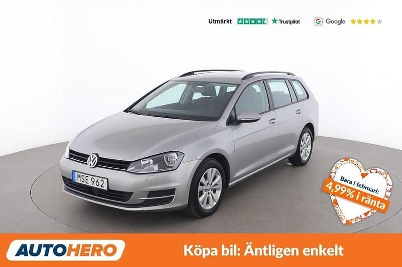 Silver Begagnad 2015 VW Golf VII Kombi | 76 000 kr (Superpris) - Bild 1/4