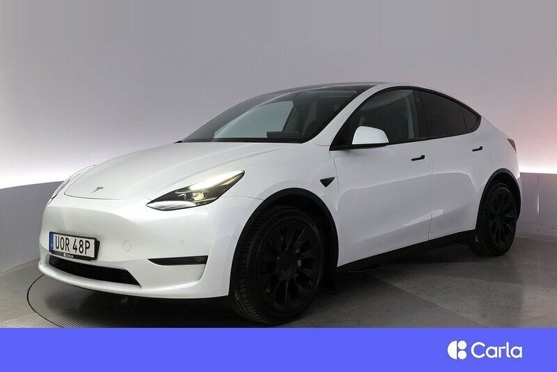 Vit Begagnad 2021 Tesla Model Y Long Range SUV | 351 900 kr (Superpris) - Bild 1/3
