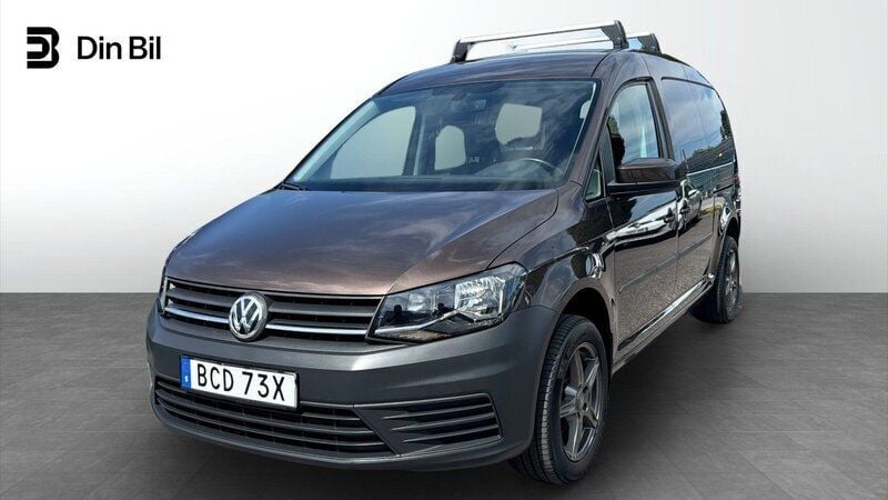 Brun Begagnad 2019 VW Caddy Maxi Trendline Minibuss | 299 900 kr - Bild 1/4