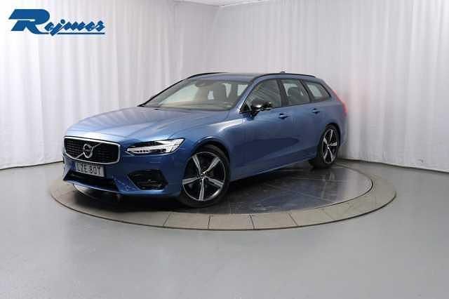 Blå (bursting blå metallic) Begagnad 2019 Volvo V90 R-Design Kombi | 339 900 kr - Bild 1/4