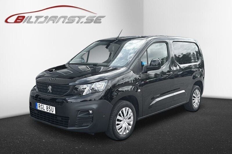 Svart Begagnad 2020 Peugeot Partner Minibuss | 149 750 kr (Superpris) - Bild 1/4
