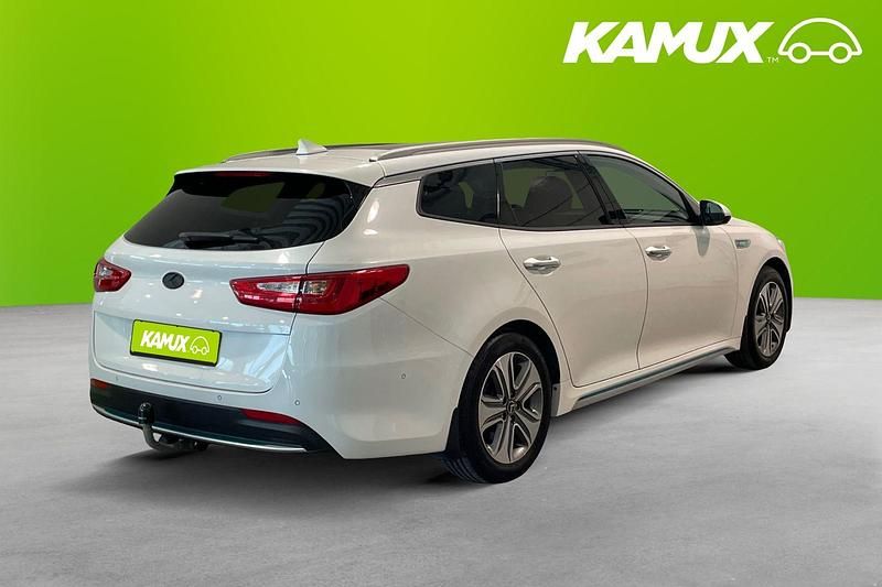 Begagnad Kia Optima Hybrid Sport 2018 Vit Sedan