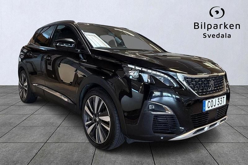 Svart Begagnad 2019 Peugeot 3008 GT SUV | 199 990 kr (Bra pris) - Bild 1/4