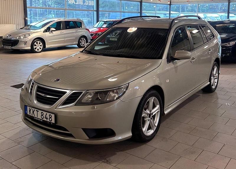 Grå Begagnad 2008 Saab 9-3 Linear Kombi | 59 900 kr (Dyr) - Bild 1/4