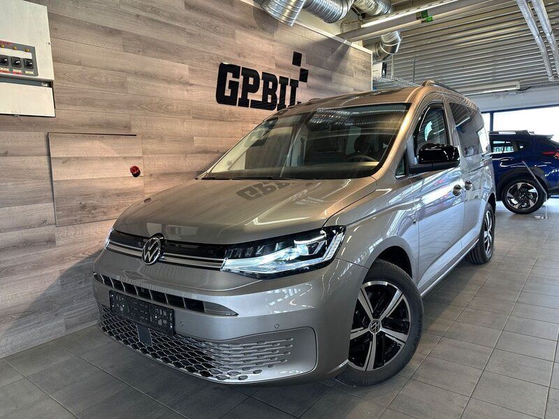 Ljusbrun Ny 2024 VW Caddy Life Minibuss | 499 000 kr - Bild 1/4