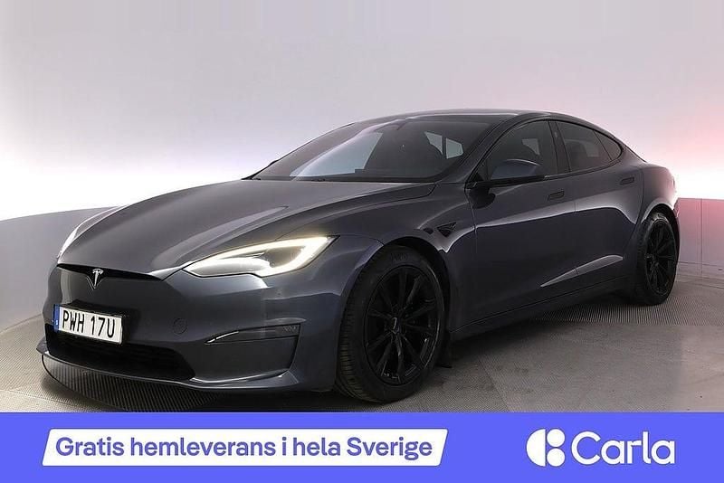 Grå Begagnad 2022 Tesla Model S Long Range AWD Halvkombi | 594 990 kr (Marknadspris) - Bild 1/4
