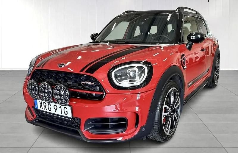 Röd Begagnad 2021 Mini John Cooper Works Countryman Chili SUV | 349 000 kr - Bild 1/4
