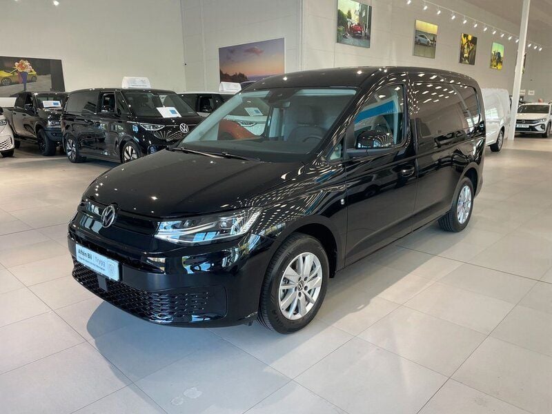 Svart Ny 2025 VW Caddy Maxi Minibuss | 453 625 kr (Marknadspris) - Bild 1/4