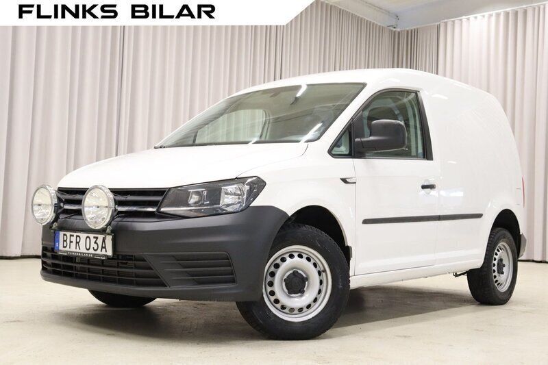 Vit Begagnad 2019 VW Caddy Minibuss | 189 900 kr (Marknadspris) - Bild 1/4