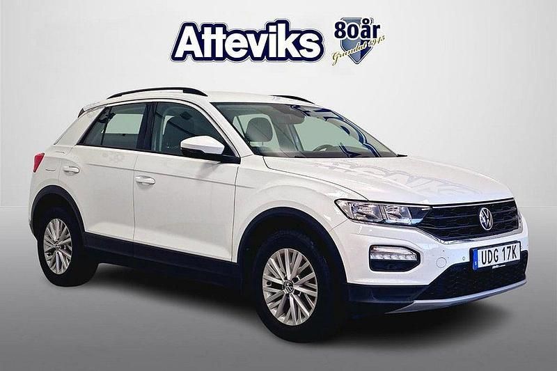 Vit Begagnad 2021 VW T-Roc SUV | 189 800 kr (Marknadspris) - Bild 1/4