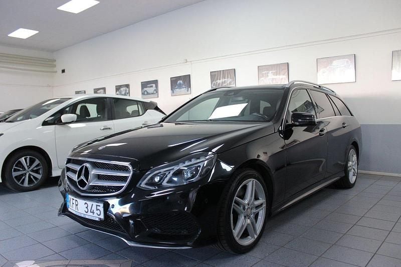 Svart Begagnad 2013 Mercedes E350 AMG Kombi | 259 900 kr (Dyr) - Bild 1/4