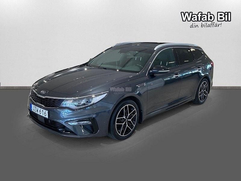Grå Begagnad 2018 Kia Optima GT-Line Kombi | 189 900 kr (Marknadspris) - Bild 1/4