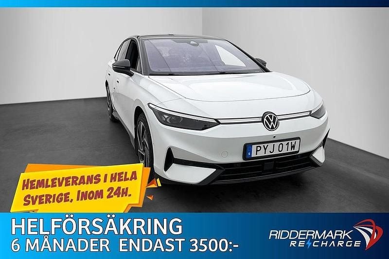 Vit Begagnad 2024 VW ID.7 Pro | 439 900 kr (Marknadspris) - Bild 1/3