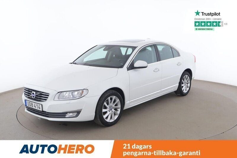 Vit Begagnad 2014 Volvo S80 Summum Sedan | 153 000 kr (Bra pris) - Bild 1/4