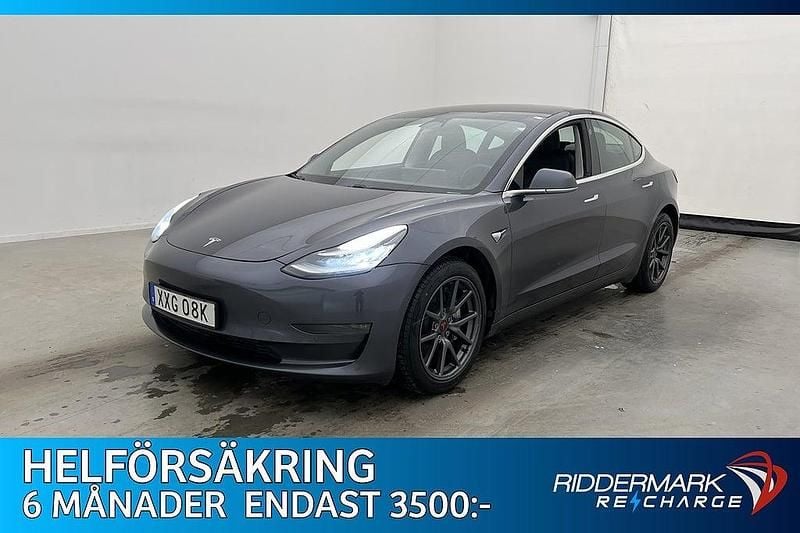 Begagnad Tesla Model 3 Long Range AWD 366 kW (498 HK) 2019 Grå Sedan
