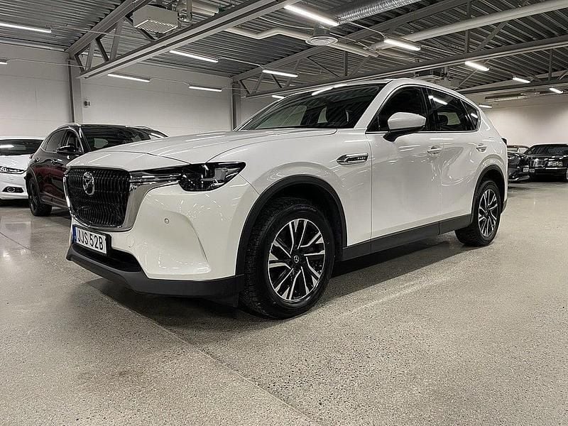 Vit Begagnad 2022 Mazda CX-60 SUV | 359 900 kr (Lite dyr) - Bild 1/4
