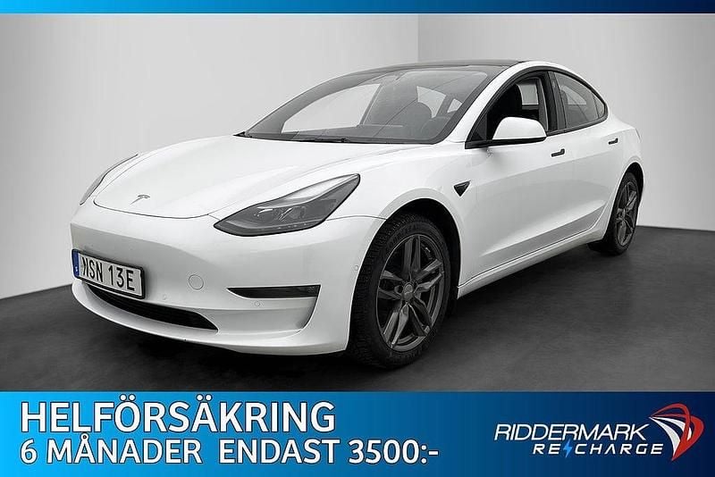 Vit Begagnad 2022 Tesla Model 3 Long Range AWD Sedan | 329 800 kr (Marknadspris) - Bild 1/4
