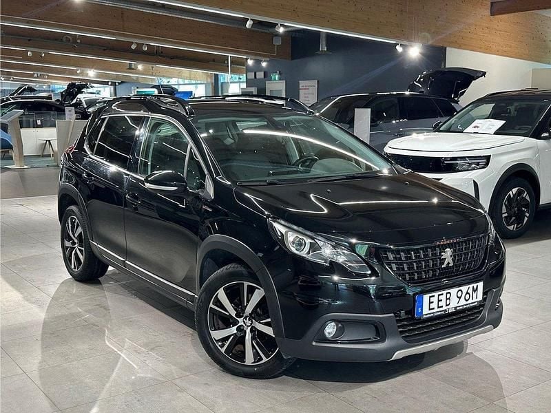 Svart Begagnad 2019 Peugeot 2008 GT-line SUV | 159 900 kr (Bra pris) - Bild 1/4