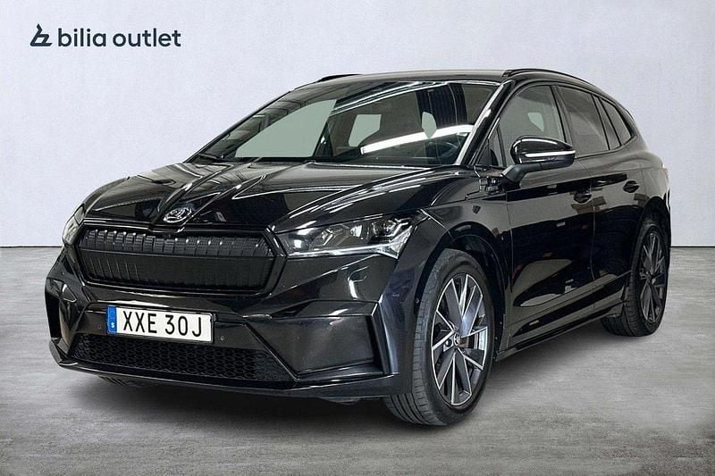 Svart Begagnad 2022 Skoda Enyaq iV SportLine SUV | 339 900 kr (Lite dyr) - Bild 1/4