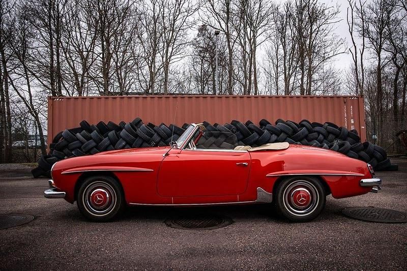 Vit Begagnad 1959 Mercedes 190 Sedan | 2 249 000 kr - Bild 1/4