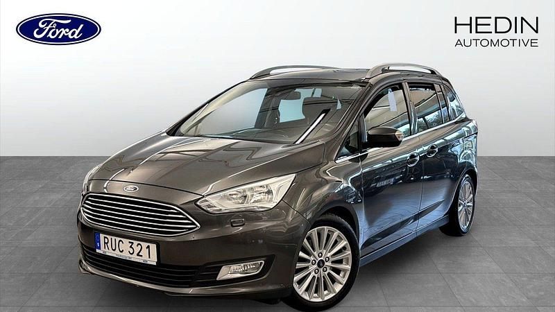 Grå (grey) Begagnad 2018 Ford C-MAX Minibuss | 109 900 kr (Marknadspris) - Bild 1/4