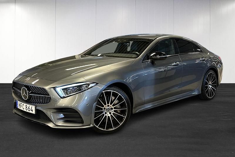 Grå (grey) Begagnad 2019 Mercedes CLS450 AMG line Sportkupé | 519 000 kr - Bild 1/4