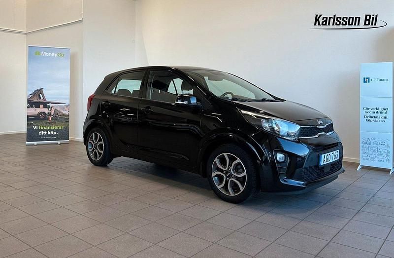 Svart Begagnad 2018 Kia Picanto Halvkombi | 99 900 kr (Marknadspris) - Bild 1/4