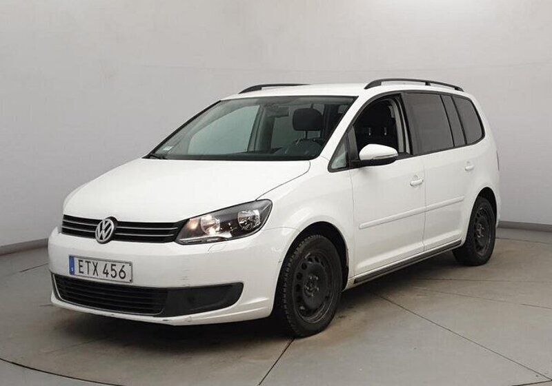 Vit Begagnad 2015 VW Touran Minibuss | 59 900 kr - Bild 1/4