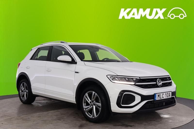 Vit Begagnad 2022 VW T-Roc R-line SUV | 299 800 kr (Lite dyr) - Bild 1/3