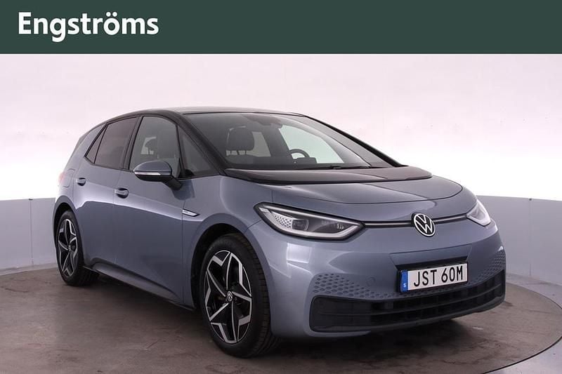 Blå Begagnad 2020 VW ID.3 Pro Halvkombi | 249 000 kr (Lite dyr) - Bild 1/4