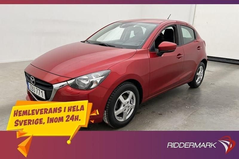 Röd Begagnad 2017 Mazda 2 Halvkombi | 139 900 kr (Bra pris) - Bild 1/3