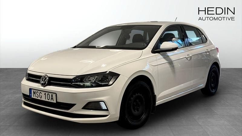 Vit (white) Begagnad 2019 VW Polo Halvkombi | 139 900 kr (Marknadspris) - Bild 1/4