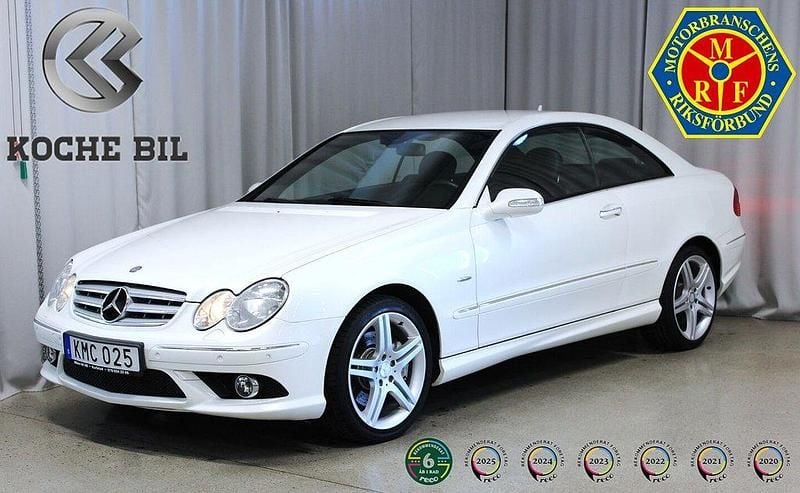 Vit Begagnad 2008 Mercedes CLK200 AMG | 119 900 kr - Bild 1/4