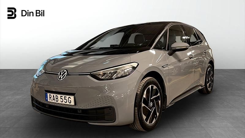 Grå Begagnad 2022 VW ID.3 Comfortline Halvkombi | 254 900 kr (Marknadspris) - Bild 1/4