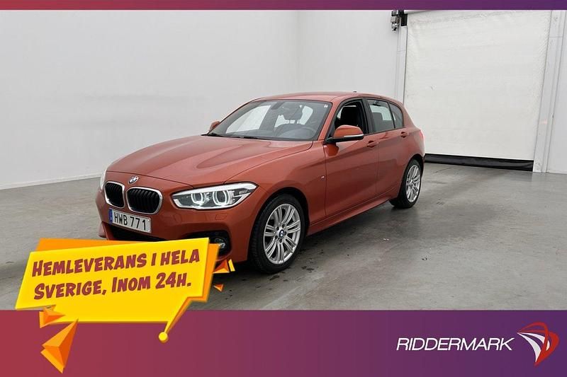 Orange Begagnad 2017 BMW 118 M Sport Halvkombi | 164 800 kr (Marknadspris) - Bild 1/3